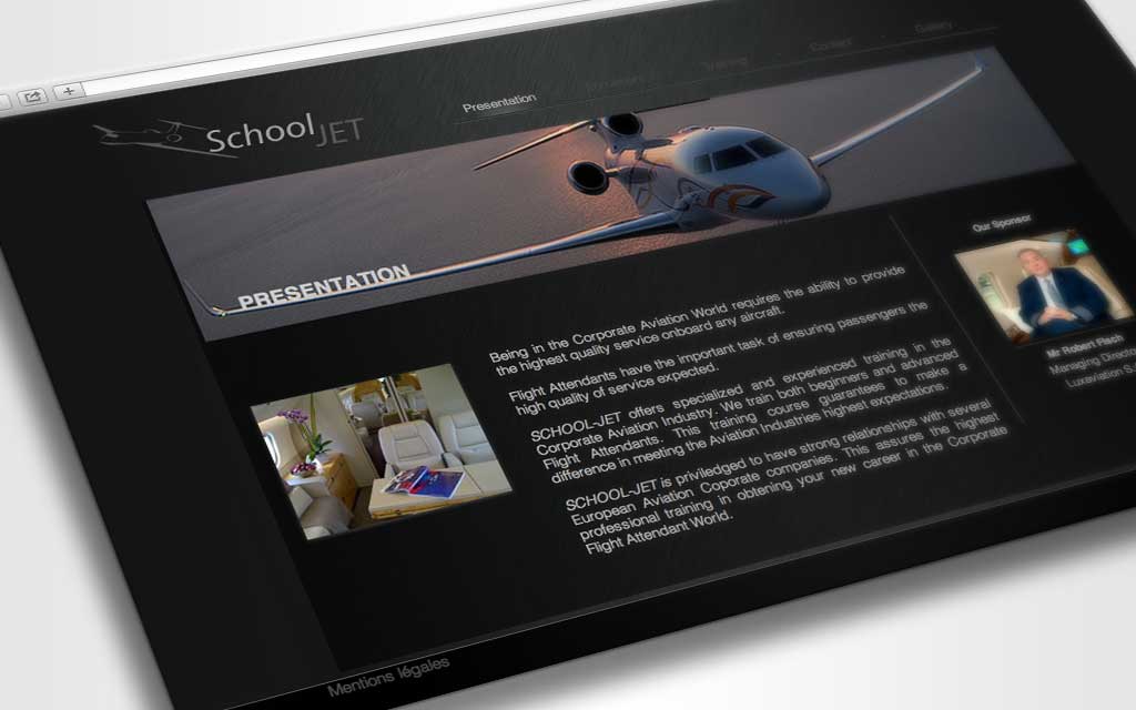 site school jet page accueil